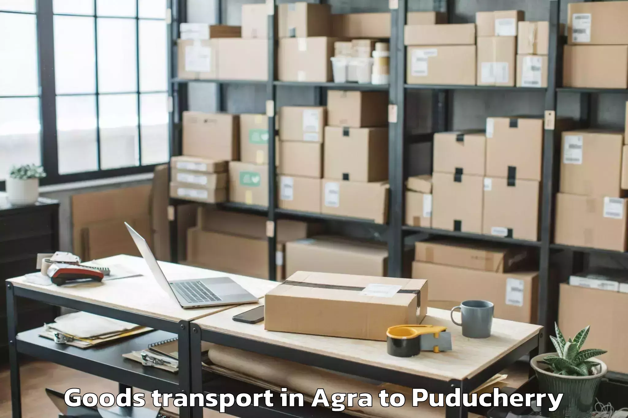 Quality Agra to Pondicherry University Goods Transport